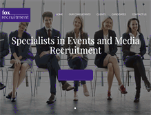 Tablet Screenshot of foxrecruitment.co.uk